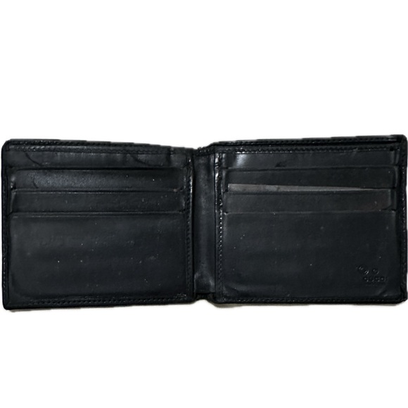 Vintage Black leather Gucci Men’s wallet - Picture 3 of 3